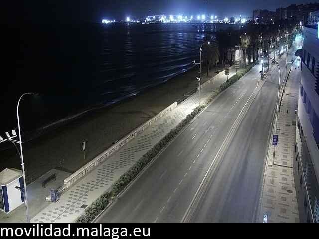 Archiv Foto Webcam Paseo Maritimo in Malaga