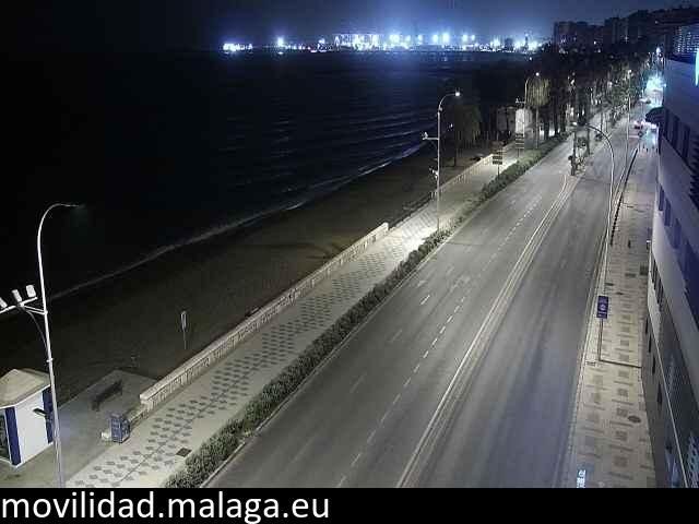 Archiv Foto Webcam Paseo Maritimo in Malaga