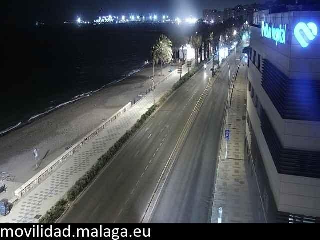 Archiv Foto Webcam Paseo Maritimo in Malaga