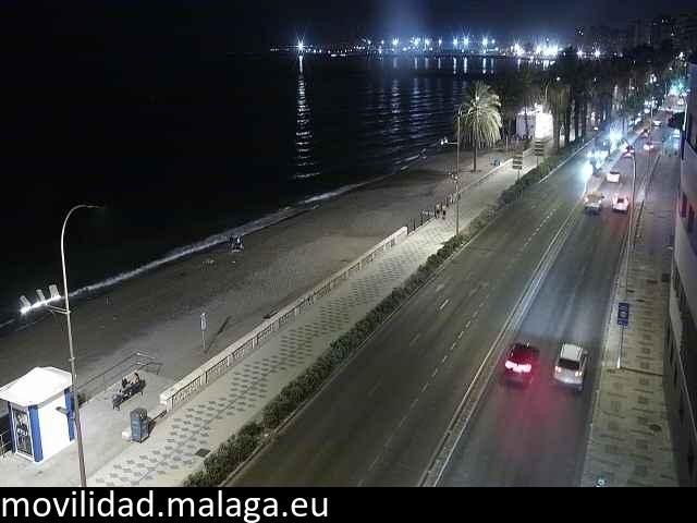Archiv Foto Webcam Paseo Maritimo in Malaga