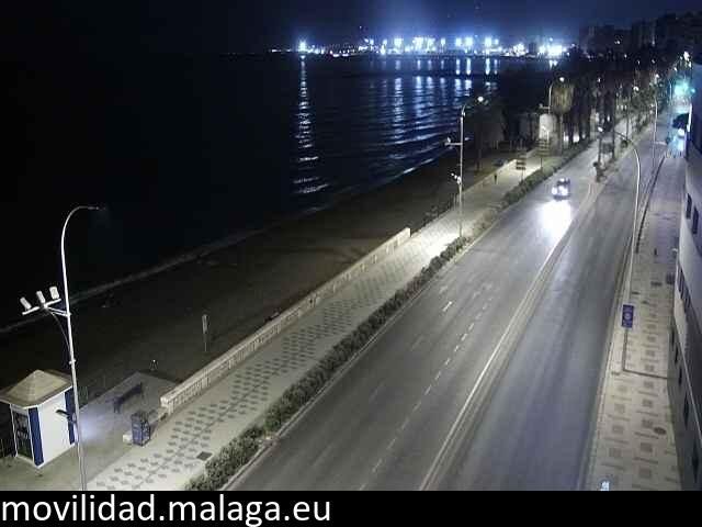 Archiv Foto Webcam Paseo Maritimo in Malaga
