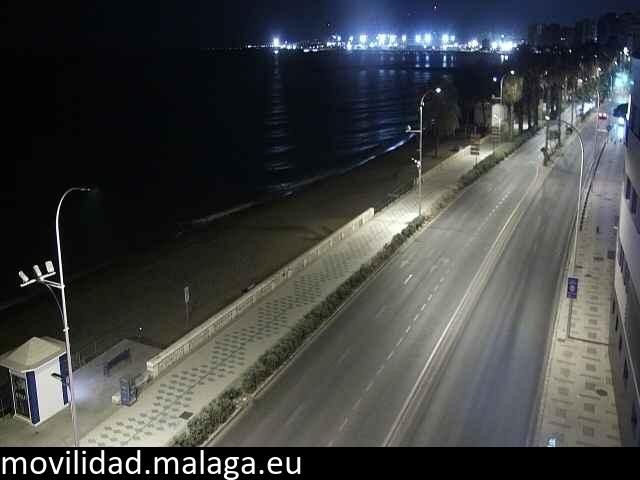 Archiv Foto Webcam Paseo Maritimo in Malaga