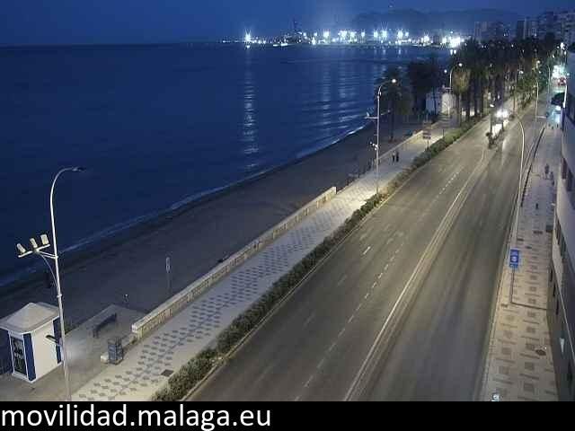 Archiv Foto Webcam Paseo Maritimo in Malaga