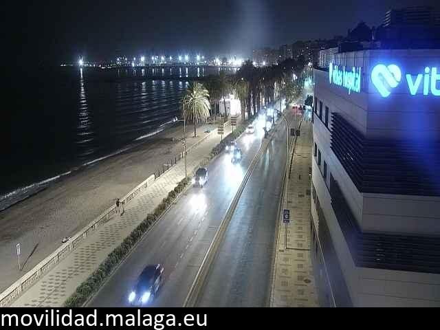 Archived image Webcam Paseo Maritimo Pablo Ruiz Picasso