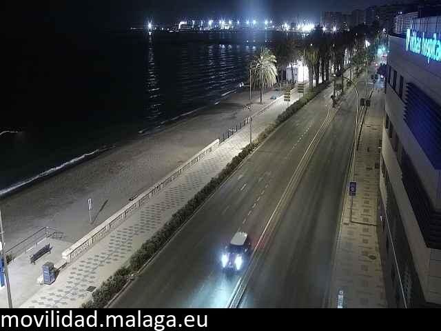 Archiv Foto Webcam Paseo Maritimo in Malaga