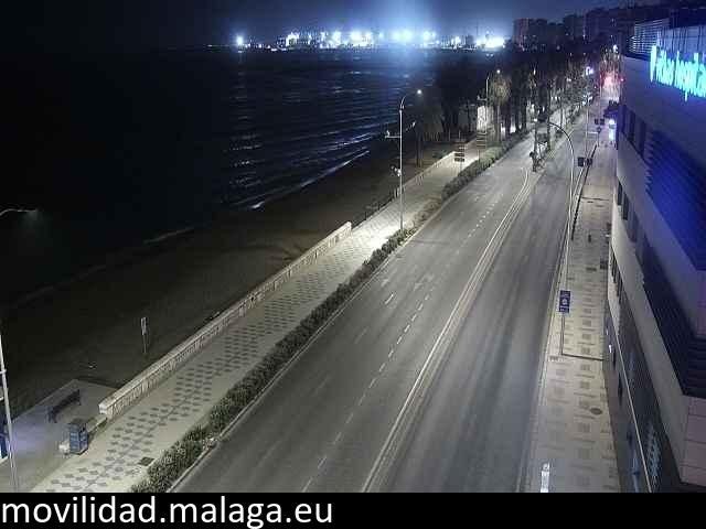 Archiv Foto Webcam Paseo Maritimo in Malaga
