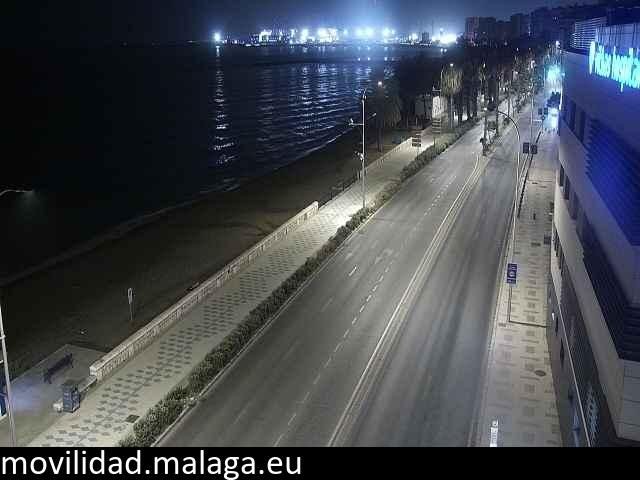 Archiv Foto Webcam Paseo Maritimo in Malaga