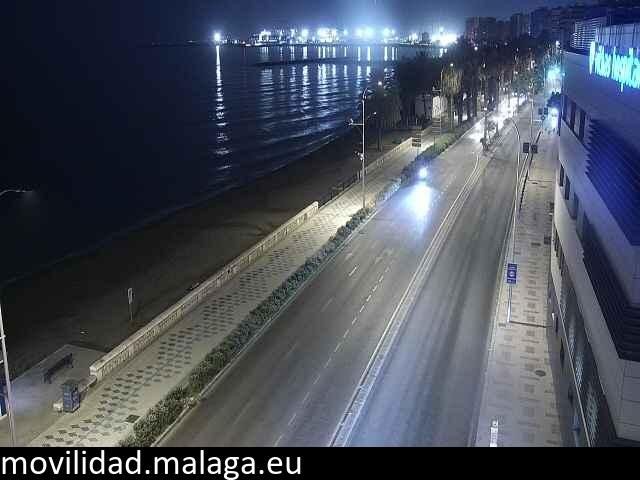 Archiv Foto Webcam Paseo Maritimo in Malaga