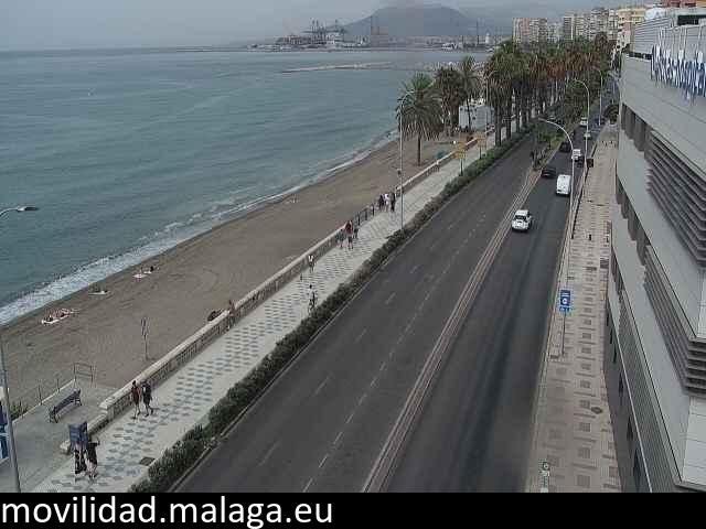 Archiv Foto Webcam Paseo Maritimo in Malaga