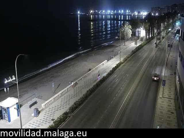 Archiv Foto Webcam Paseo Maritimo in Malaga