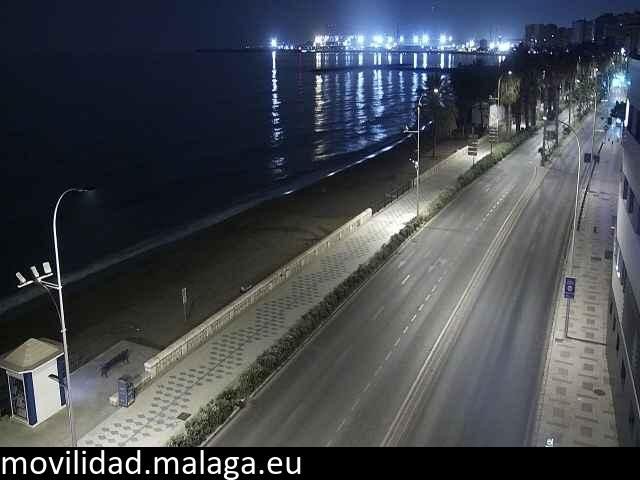 Archiv Foto Webcam Paseo Maritimo in Malaga