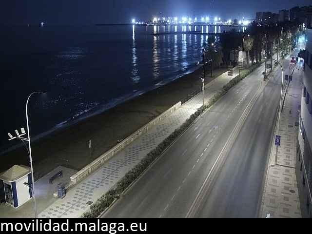 Archiv Foto Webcam Paseo Maritimo in Malaga