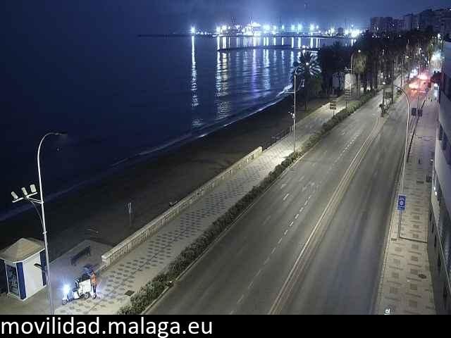 Archiv Foto Webcam Paseo Maritimo in Malaga