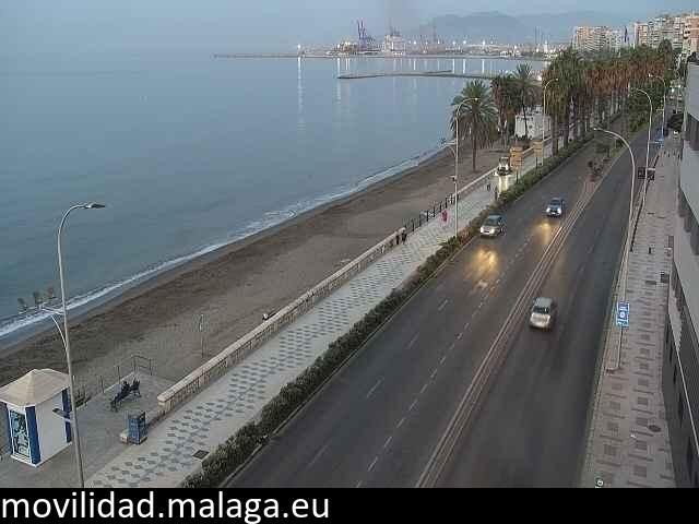 Archiv Foto Webcam Paseo Maritimo in Malaga