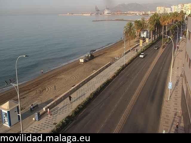 Archiv Foto Webcam Paseo Maritimo in Malaga