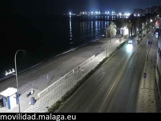 Archiv Foto Webcam Paseo Maritimo in Malaga