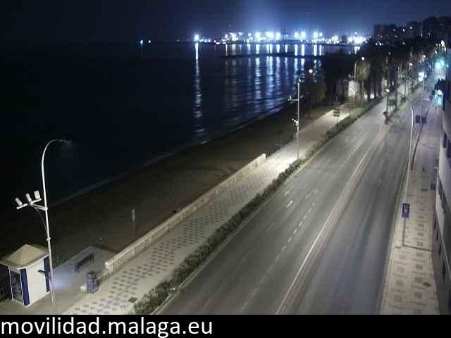Archiv Foto Webcam Paseo Maritimo in Malaga