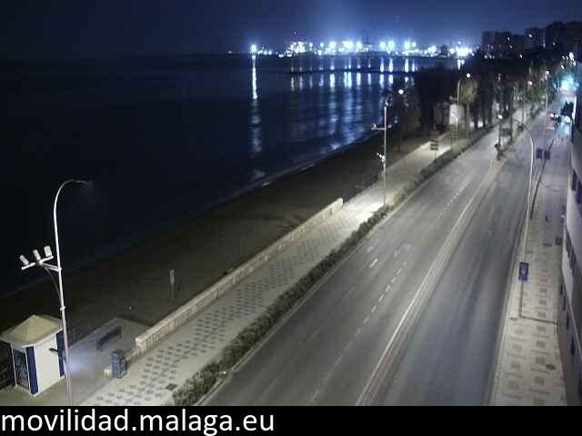 Archiv Foto Webcam Paseo Maritimo in Malaga