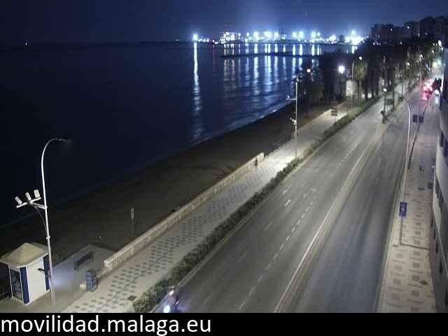 Archiv Foto Webcam Paseo Maritimo in Malaga