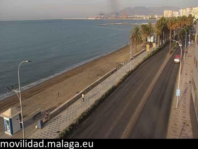 Archiv Foto Webcam Paseo Maritimo in Malaga