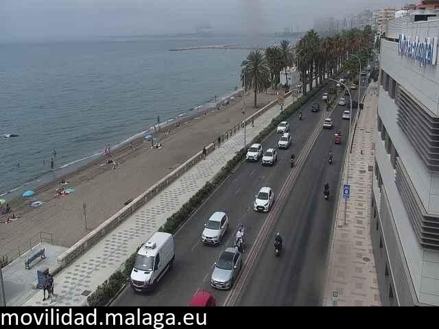 Archiv Foto Webcam Paseo Maritimo in Malaga