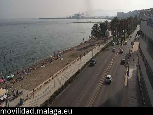 Archived image Webcam Paseo Maritimo Pablo Ruiz Picasso