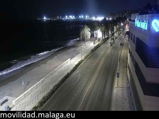 Archiv Foto Webcam Paseo Maritimo in Malaga