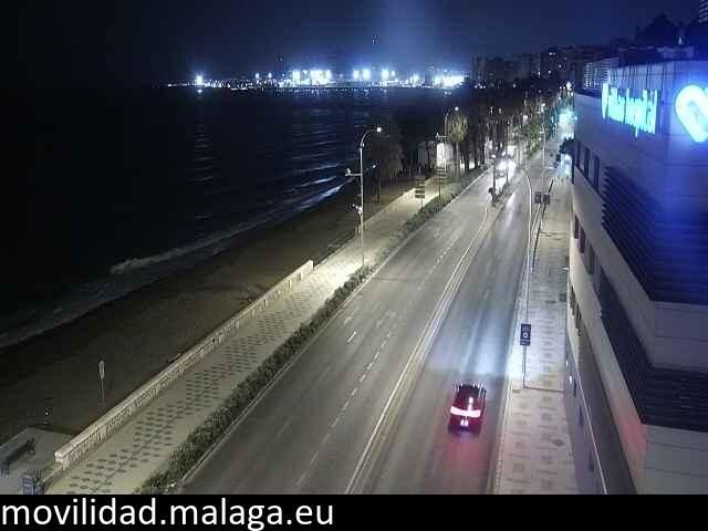 Archiv Foto Webcam Paseo Maritimo in Malaga