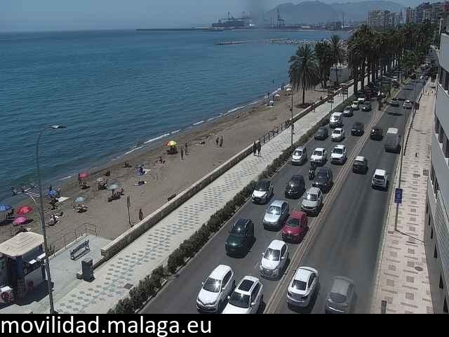 Archiv Foto Webcam Paseo Maritimo in Malaga