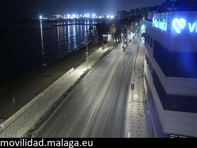 Archiv Foto Webcam Paseo Maritimo in Malaga