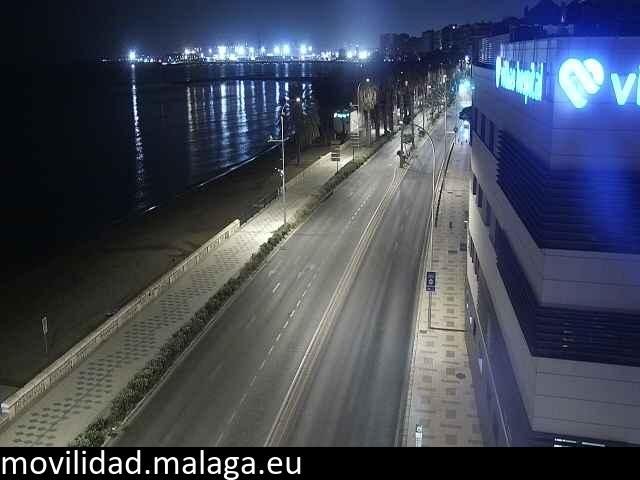 Archiv Foto Webcam Paseo Maritimo in Malaga