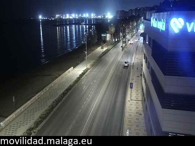 Archiv Foto Webcam Paseo Maritimo in Malaga