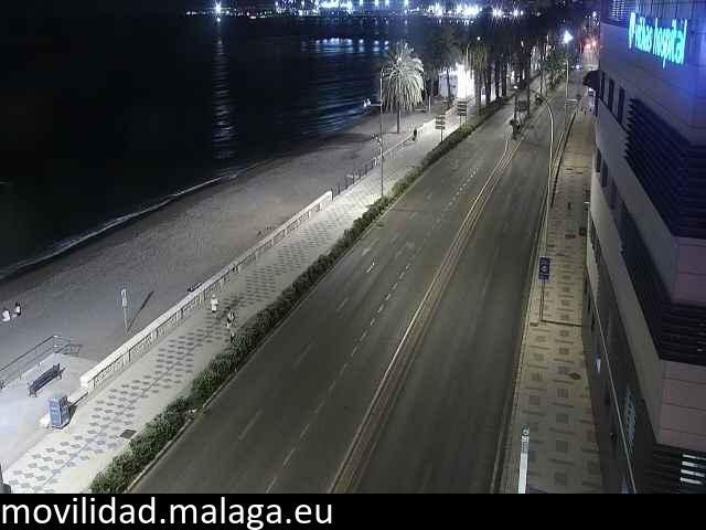 Archiv Foto Webcam Paseo Maritimo in Malaga