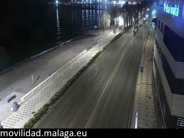Archiv Foto Webcam Paseo Maritimo in Malaga