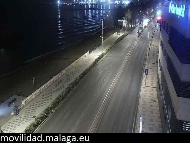 Archiv Foto Webcam Paseo Maritimo in Malaga