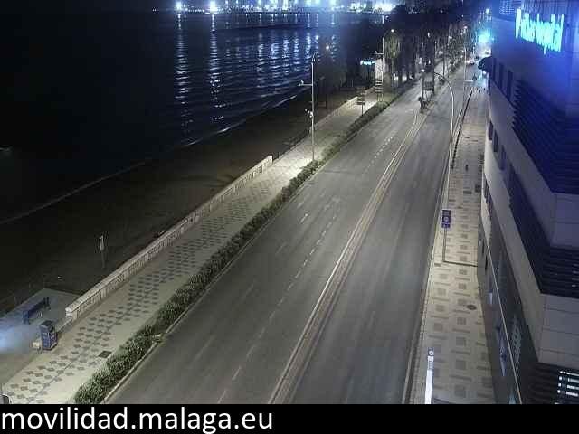 Archiv Foto Webcam Paseo Maritimo in Malaga