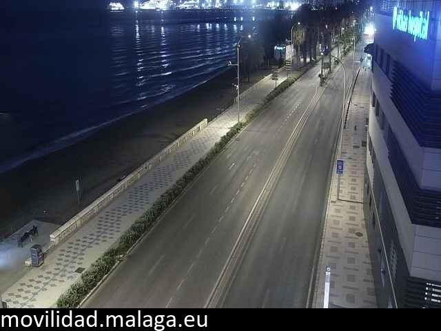 Archiv Foto Webcam Paseo Maritimo in Malaga