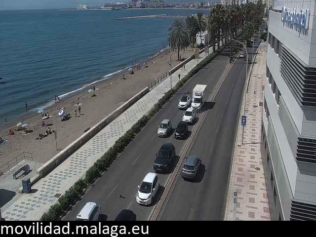 Archiv Foto Webcam Paseo Maritimo in Malaga