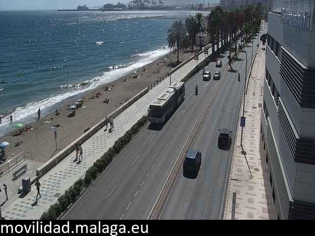 Archiv Foto Webcam Paseo Maritimo in Malaga