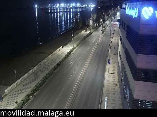 Archiv Foto Webcam Paseo Maritimo in Malaga