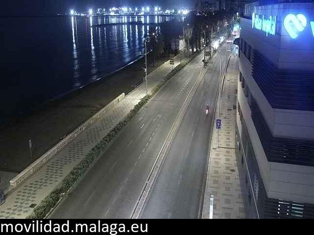 Archiv Foto Webcam Paseo Maritimo in Malaga