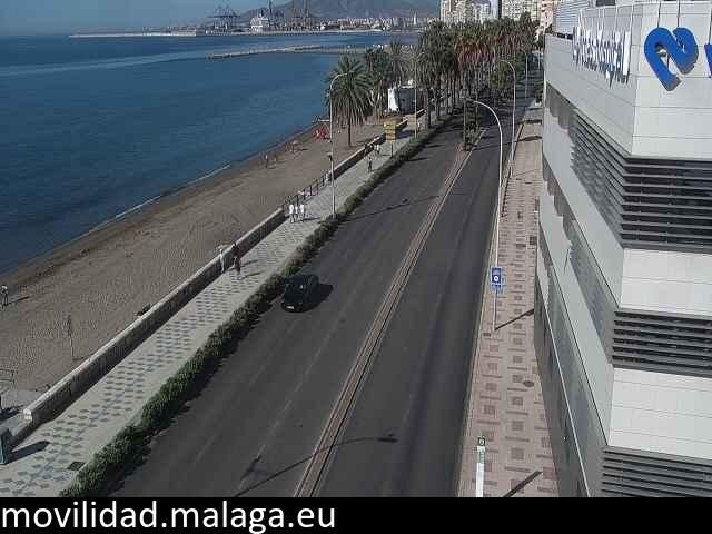 Archiv Foto Webcam Paseo Maritimo in Malaga