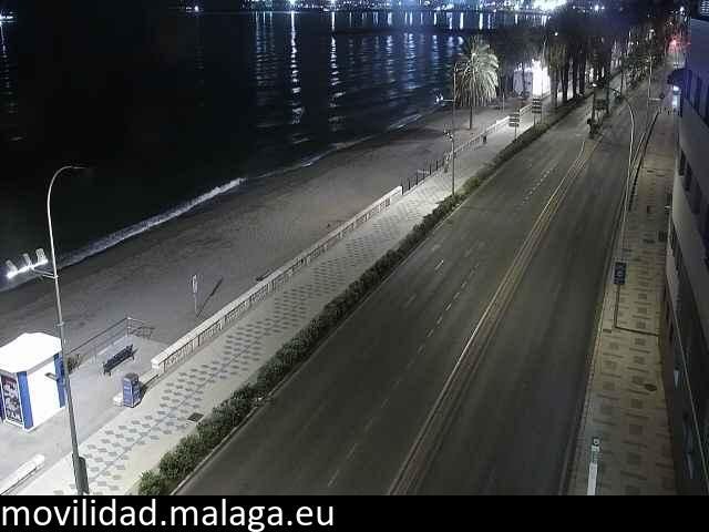 Archiv Foto Webcam Paseo Maritimo in Malaga