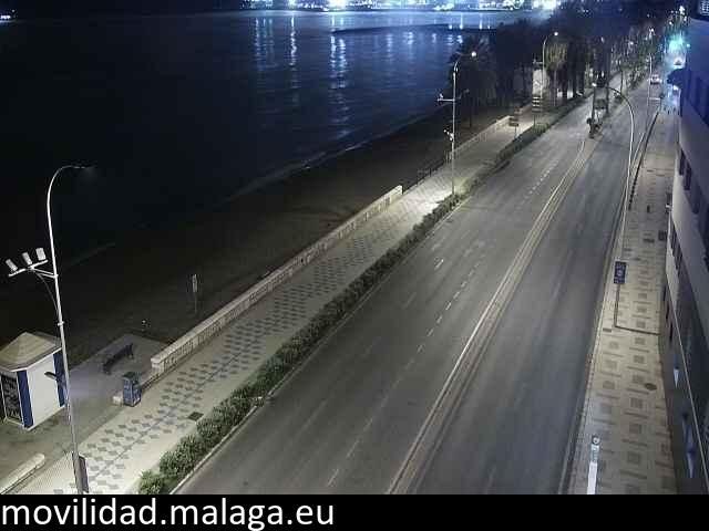 Archiv Foto Webcam Paseo Maritimo in Malaga