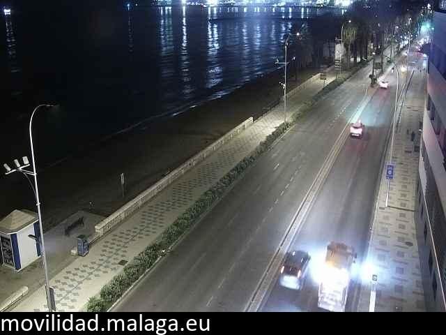 Archiv Foto Webcam Paseo Maritimo in Malaga