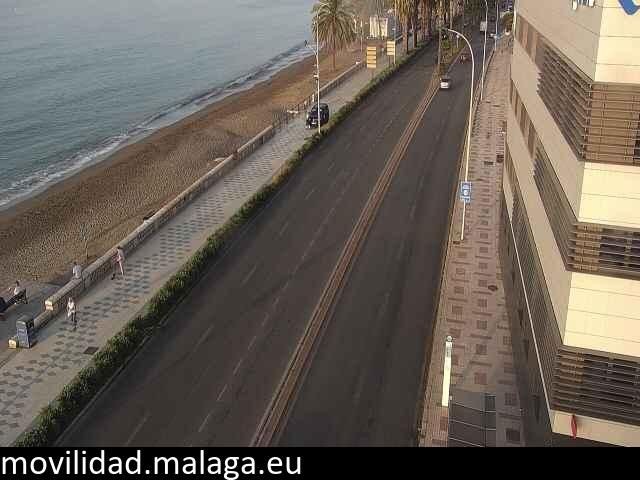 Archived image Webcam Paseo Maritimo Pablo Ruiz Picasso