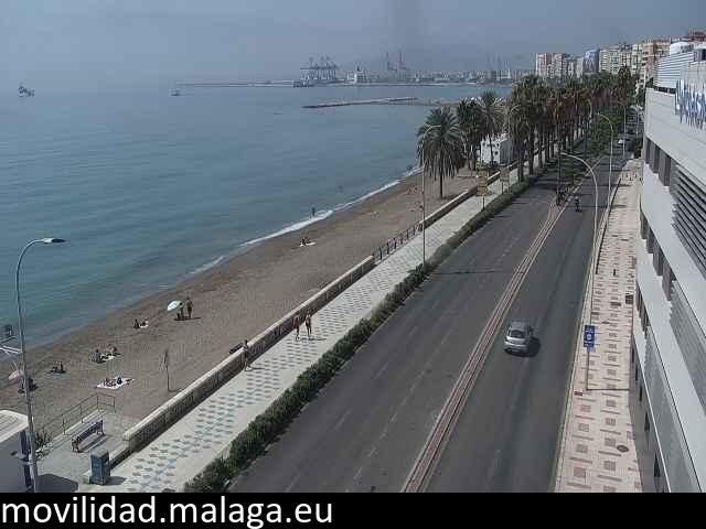 Archived image Webcam Paseo Maritimo Pablo Ruiz Picasso
