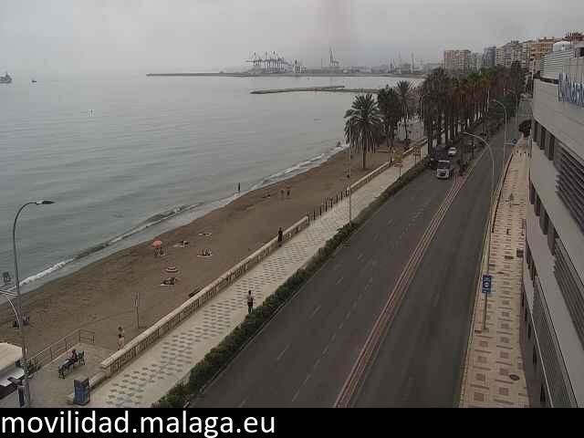 Archived image Webcam Paseo Maritimo Pablo Ruiz Picasso