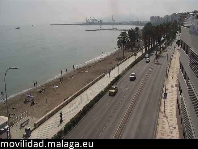Archived image Webcam Paseo Maritimo Pablo Ruiz Picasso