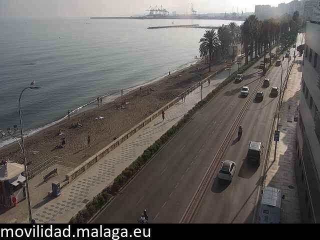 Archived image Webcam Paseo Maritimo Pablo Ruiz Picasso